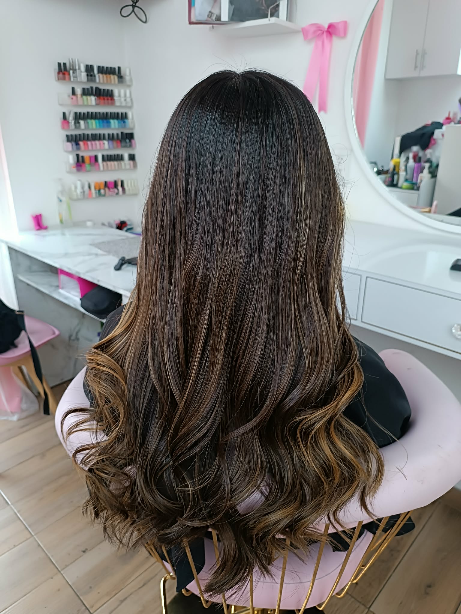 Balayage caramelo, trabajo realizado en Salón Studio 81